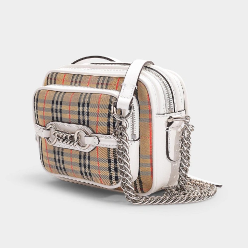 BURBERRY  1983 Check Link Camera Bag Multi